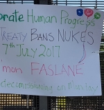 Ban Treaty Banner on 8th JUly 2017 small